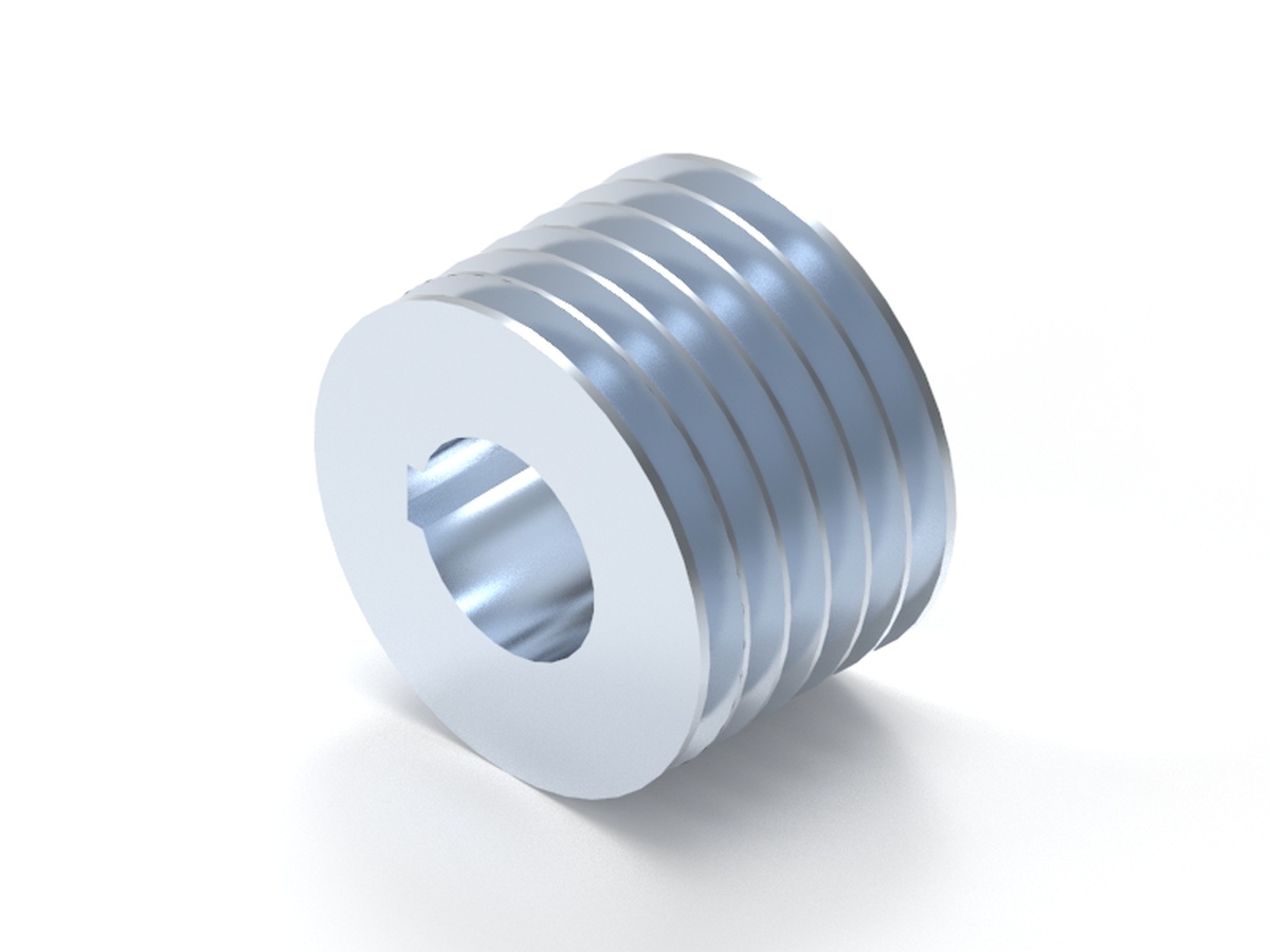 Keilriemenscheibe Typ A 16x100 - Gusseisen Riemenscheibe Für Luftpumpen & Motoren