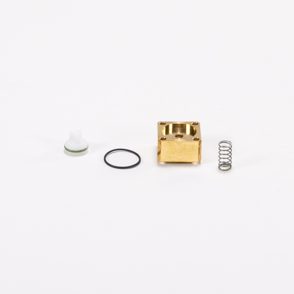 Piston and valve seat for solenoid